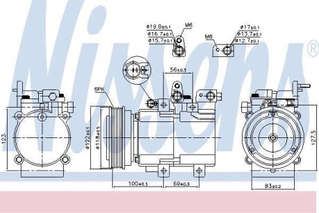 Компресор кондиціонера First Fit NISSENS 890130 (фото 1)