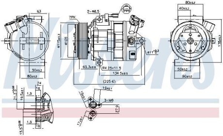 Компресор кондиціонера NISSENS 890138