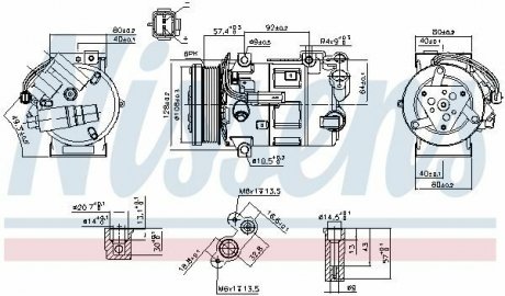 Компресор кондиціонера NISSENS 890210