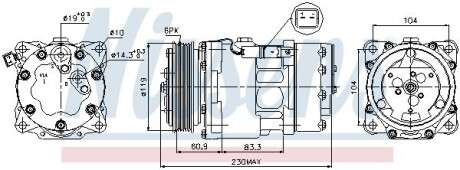 Компрессор кондиционера First Fit NISSENS 89032