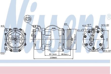 Компрессор кондиционера VAG NISSENS 89040