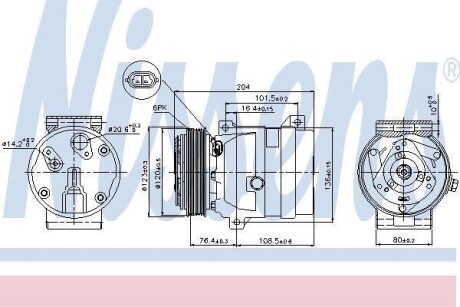 Компрессор кондиционера First Fit NISSENS 89063