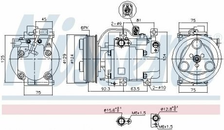 Компресор кондицiонера NISSENS 89311