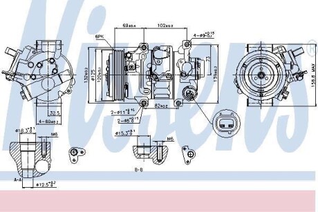 Компресор кондиціонера NISSENS 89314