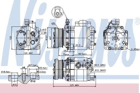 Компресор кондиціонера NISSENS 89354