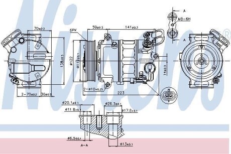 Компресор кондиціонера NISSENS 89420