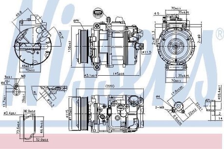 Компресор кондиціонера NISSENS 89599