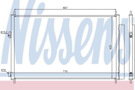 Конденсер кондіционера TOYOTA NISSENS 940021