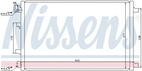 Радiатор кондицiонера NISSENS 940038