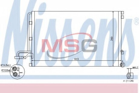 Радiатор кондицiонера NISSENS 940087 (фото 1)
