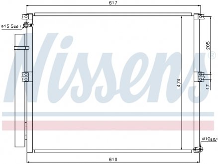 Конденсер кондиціонера NISSENS 940106