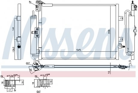 Конденсер кондиціонера NISSENS 940142