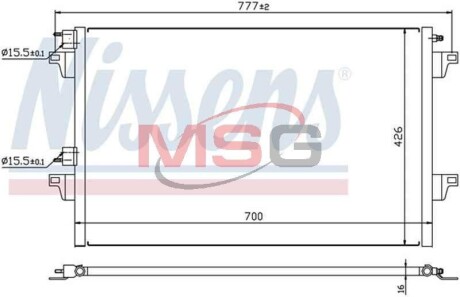 Радіатор кондиціонера First Fit NISSENS 940153