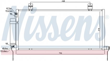 Конденсер кондиціонера NISSENS 940164