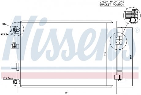 Конденсер кондиціонера NISSENS 940222