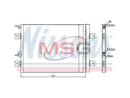 Конденсер кондиціонера NISSENS 940262