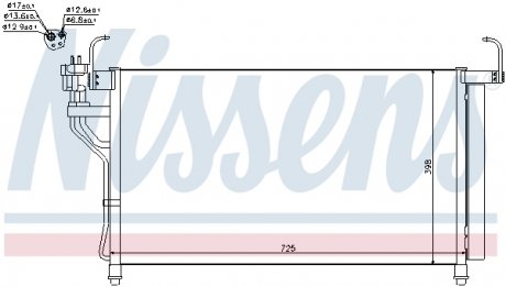 Конденсер кондиціонера NISSENS 940350