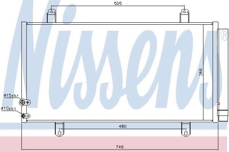 Конденсер кондиціонера NISSENS 940443