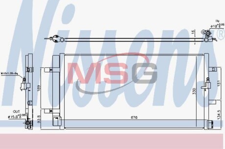 Радиатор кондиционера VAG NISSENS 940453