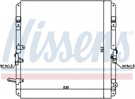 Радиатор кондиционера TOYOTA LAND CRUISER 100 (UZJ100) 98- NISSENS 94053 (фото 1)