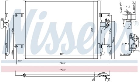 Радіатор кондиціонера NISSENS 940585