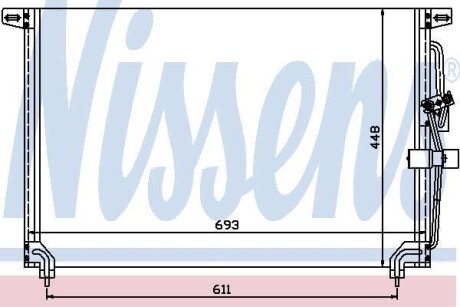 Конденсер кондиціонера NISSENS 94232
