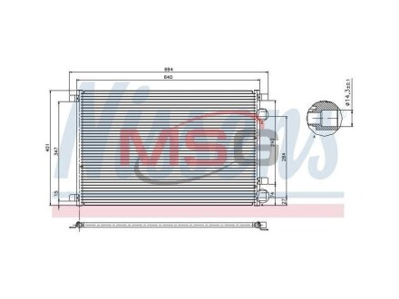 Конденсер кондіционера RENAULT NISSENS 94626