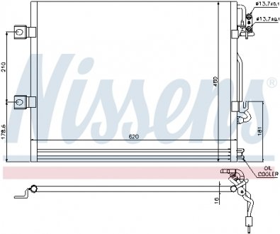 Радіатор кондиціонера First Fit NISSENS 94858