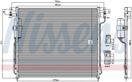 Конденсатор кондиціонера NISSAN NISSENS 94879