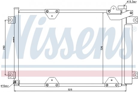 Радiатор кондицiонера NISSENS 94892