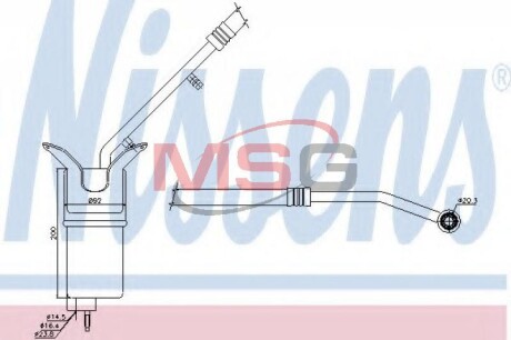 Осушувач кондиціонера NISSENS 95330