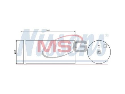 Деталь кондицiонера NISSENS 95405