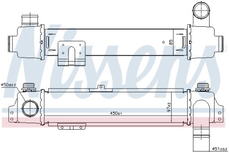KIA Інтеркулер Sorento I 2.5CRDi 02- NISSENS 96384