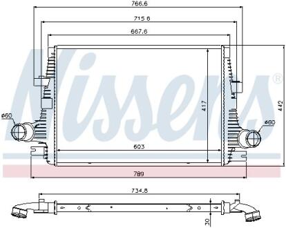 Радіатор наддуву NISSENS 96644