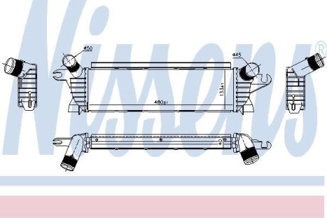 RENAULT Інтеркулер Kangoo 1.9dCi 4x4 01- NISSENS 96648 (фото 1)