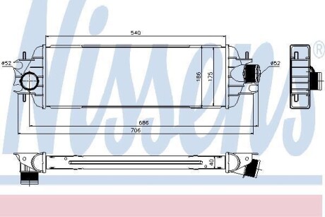 Радіатор наддуву NISSENS 96775