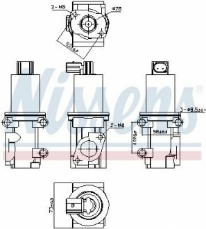 Клапан EGR NISSENS 98185