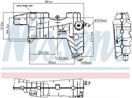 Компенсационный бак, охлаждающая жидкость NISSENS 996026 (фото 1)