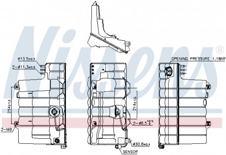 Розширювальний бак охолодження NISSENS 996037 (фото 1)