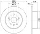 Диск гальмівний задний Toyota Camry 2.0, 2.4, 3.0 (93-06) (ND1001K) NISSHINBO