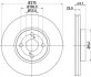 Диск гальмівний передній Toyota Corolla 1.4, 1.8, 2.0 (04-07) (ND1016K) NISSHINBO