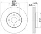 Диск гальмівний передній Toyota Corolla 1.4, 1.6, 1.8 (00-06)/ BYD 1.5, 1.6 (05-) (ND1017K) NISSHINBO