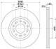 Диск гальмівний передній Mazda 3, 5 1.8, 2.0, 2.2 (05-) (ND5002K) NISSHINBO