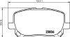 Гальмівні колодки TOYOTA Avensis/Corolla/Matrix "F "01-14