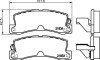 Колодки тормозные дисковые задние Lexus ES 3.0 (96-01) (NP1011) NISSHINBO