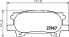Гальмівні колодки LEXUS/TOYOTA RX/Harrier "R "00-15