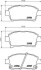 Гальмівні колодки TOYOTA Soluna/Yaris/Corolla \'\'F \'\'1.0i-1.5i \'\'>>05