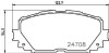 Колодки тормозные дисковые передние Toyota Yaris 1.3, 1.5, 1.8 (05-) (NP1060) NISSHINBO