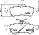 Колодки гальмівні дискові задні Toyota Yaris 1.3, 1.4, 1.5 (10-)/Honda Civic 1.4, 1.8, 2.2 (12-) (NP1068) NISSHINBO