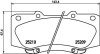 Колодки гальмівні дискові передні Toyota Hilux 2.5, 3.0, 4.0 (07-) (NP1069SC) NISSHINBO NP1069SC